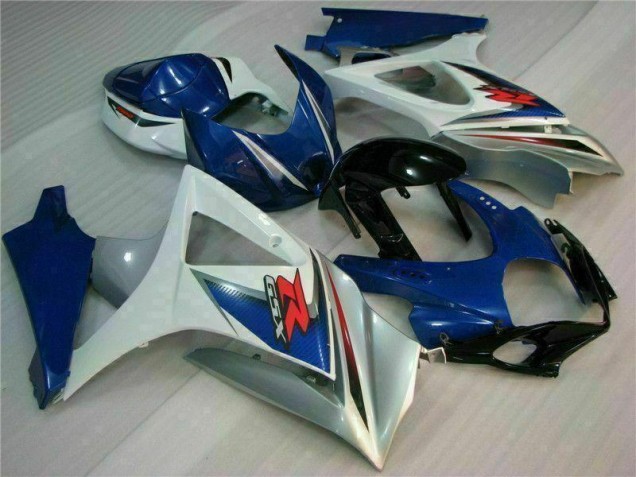 Discount 2007-2008 Blue White Suzuki GSXR 1000 K7 Bike Fairings UK