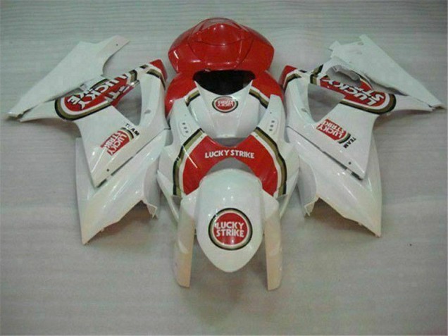 Discount 2007-2008 Red White Suzuki GSXR 1000 K7 Motor Bike Fairings UK