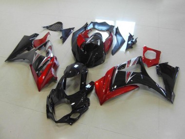 Discount 2007-2008 Red Black No Sticker Suzuki GSXR 1000 K7 Motorbike Fairings UK