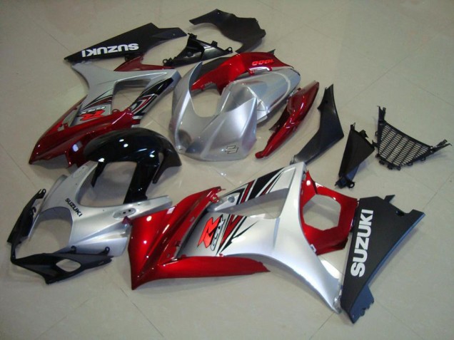 Discount 2007-2008 Red Black Silver Suzuki GSXR 1000 K7 Motorcycle Replacement Fairings UK