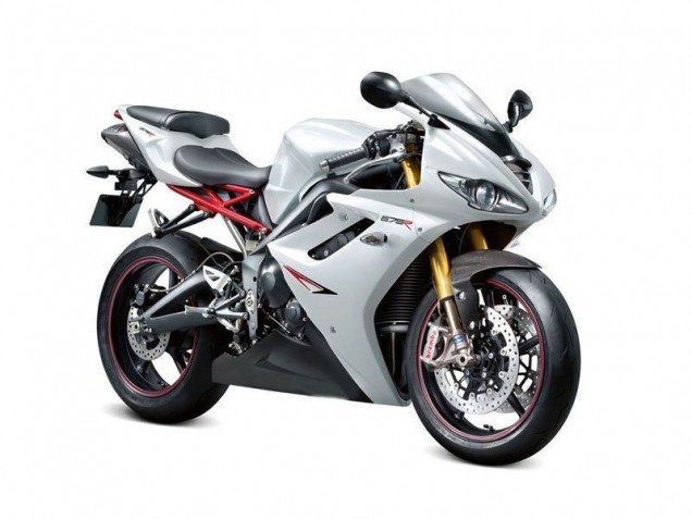 Discount 2009-2012 Pearl White Black Triumph Daytona 675 Triple Motorbike Fairing UK