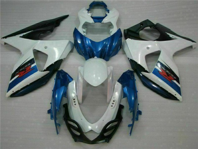 Discount 2009-2016 Blue White Suzuki GSXR1000 Motorcycle Fairings Kits UK