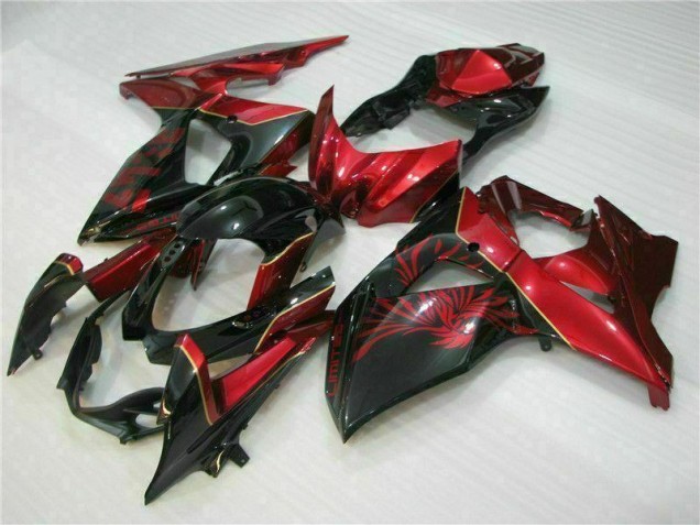 Discount 2009-2016 Red Flame Black Suzuki GSXR1000 Motorcycle Replacement Fairings UK