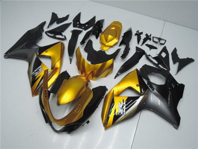 Discount 2009-2016 Golden Black Suzuki GSXR1000 Motorcyle Fairings UK