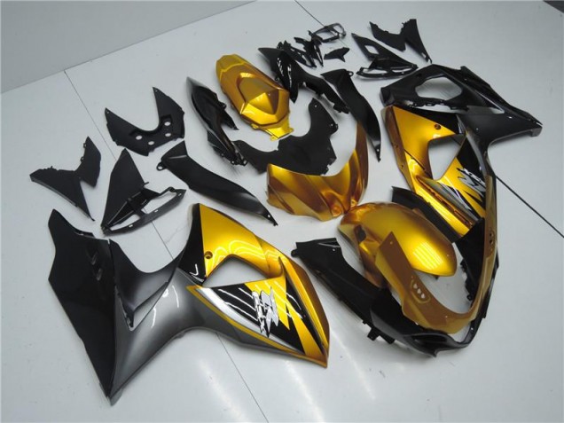 Discount 2009-2016 Golden Black Suzuki GSXR1000 Motorcyle Fairings UK