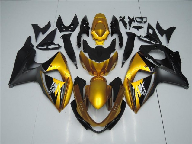 Discount 2009-2016 Golden Black Suzuki GSXR1000 Motorcyle Fairings UK