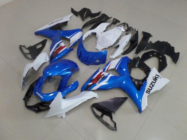 Discount 2009-2016 Blue White Suzuki GSXR 1000 K9 Motorcyle Fairings UK