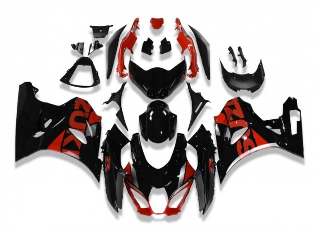 Discount 2017-2021 Black Red Suzuki GSXR 1000 Motorcycle Fairings Kit UK