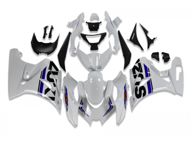 Discount 2017-2021 White Blue Suzuki GSXR 1000 Motorcycle Fairings UK