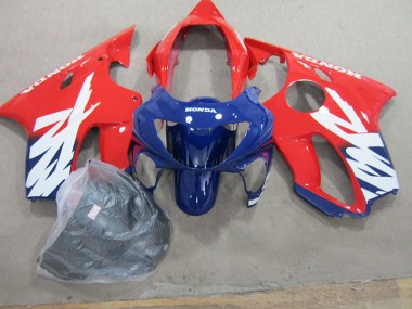 Discount 1999-2000 Blue Red Honda CBR600 F4 Motorcycle Fairings Kits UK