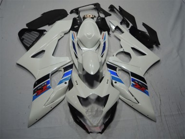 Discount 2005-2006 White Blue Suzuki GSXR1000 Motorcycle Fairing Kits UK