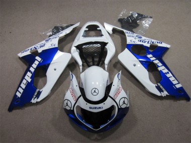 Discount 2000-2002 Blue White Jordan Motul Suzuki GSXR1000 Moto Fairings UK