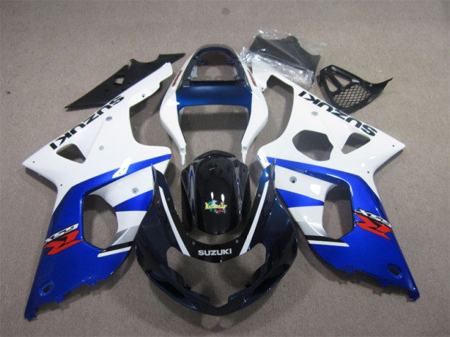 Discount 2000-2002 Blue White Suzuki GSXR1000 Motorbike Fairings UK