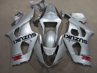 Discount 2003-2004 Silver Suzuki GSXR1000 Motorcycle Fairing Kits UK