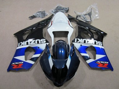 Discount 2003-2004 Blue White Decal Suzuki GSXR1000 Bike Fairings UK