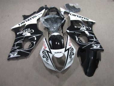 Discount 2003-2004 Black White Corona Extra Motul Suzuki GSXR1000 Motorcycle Fairings Kits UK