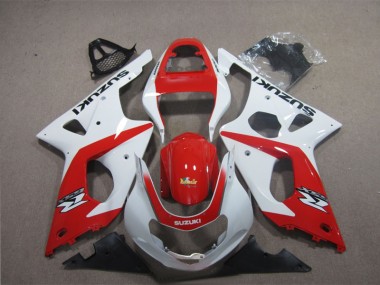 Discount 2003-2004 Red White Suzuki GSXR1000 Motorcyle Fairings UK