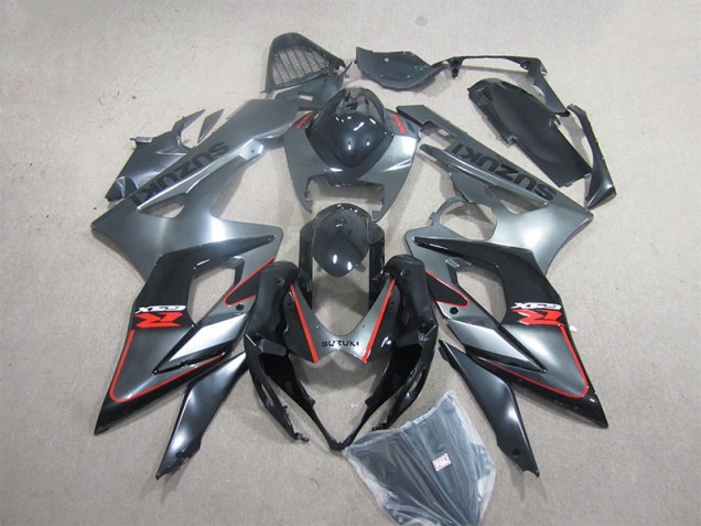 Discount 2005-2006 Black Red Suzuki GSXR1000 Motorcycle Fairings Kit UK