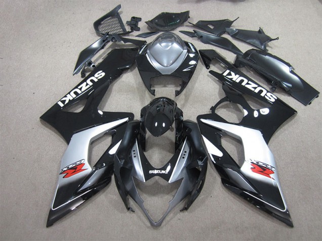 Discount 2005-2006 Black White Decal Suzuki GSXR1000 Motorbike Fairings UK