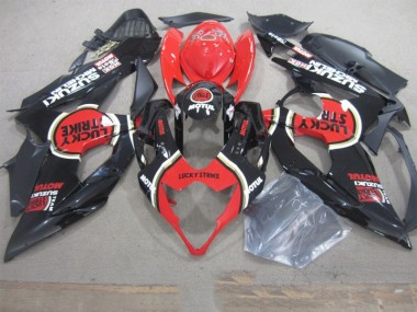 Discount 2005-2006 Black Lucky Strike Red Motul Suzuki GSXR1000 Motorbike Fairing UK