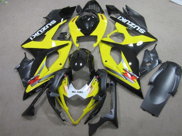 Discount 2005-2006 Black Yellow Suzuki GSXR1000 Motor Bike Fairings UK