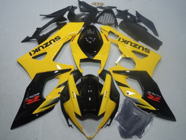 Discount 2005-2006 Yellow Black Suzuki GSXR1000 Motorcycle Fairings Kits UK