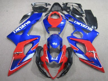 Discount 2005-2006 Blue Red Suzuki GSXR1000 Motorcyle Fairings UK