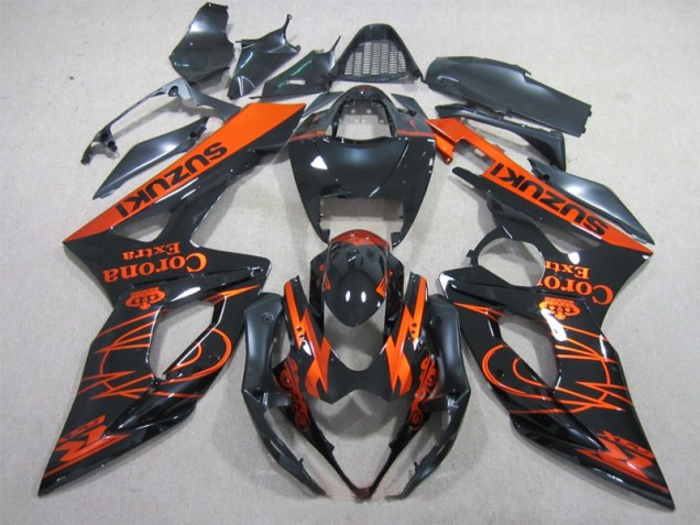 Discount 2005-2006 Black Orange Corona Extra Suzuki GSXR1000 Replacement Fairings UK