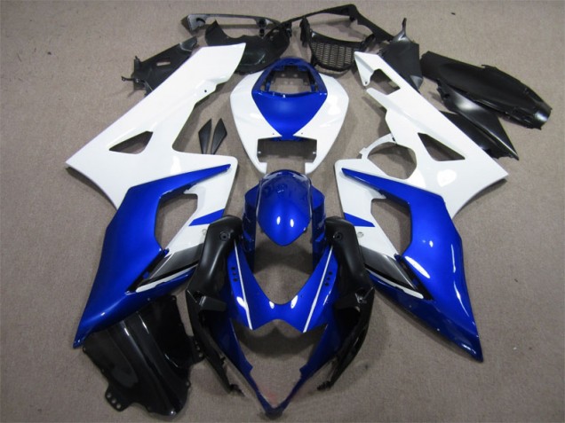 Discount 2005-2006 Blue White Suzuki GSXR1000 Motorcylce Fairings UK