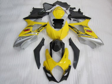 Discount 2007-2008 Yellow Black Suzuki GSXR1000 Motorbike Fairings UK