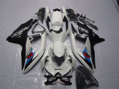 Discount 2007-2008 White Black Suzuki GSXR1000 Motor Bike Fairings UK