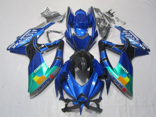 Discount 2007-2008 Blue Black Green Jomo Suzuki GSXR1000 Motorcycle Bodywork UK