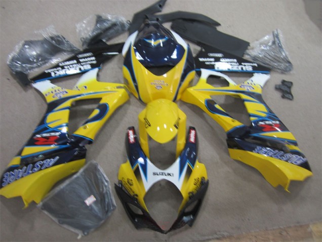 Discount 2007-2008 Yellow Blue Suzuki GSXR1000 Replacement Fairings UK