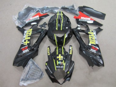 Discount 2007-2008 Black Yellow Rizla Suzuki GSXR1000 Bike Fairings UK