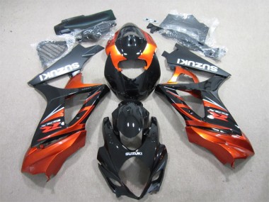 Discount 2007-2008 Black Orange Suzuki GSXR1000 Motorbike Fairing UK