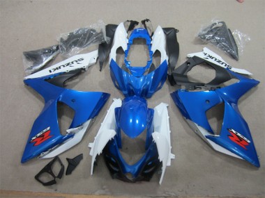 Discount 2009-2016 Blue White Suzuki GSXR1000 Motorcycle Fairings UK