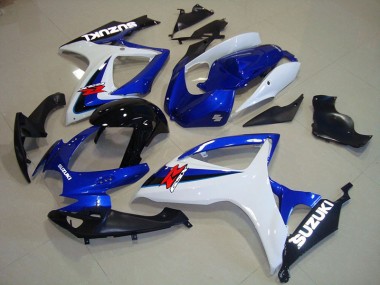 Discount 2006-2007 Blue White Black Suzuki GSXR750 Motorcylce Fairings UK